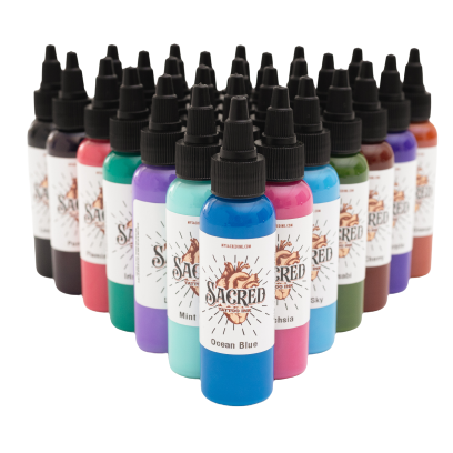 Dynamic Tattoo Ink Oceans 4oz Color Set