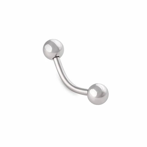 Stainless Steel Bent Barbell Externally Threaded