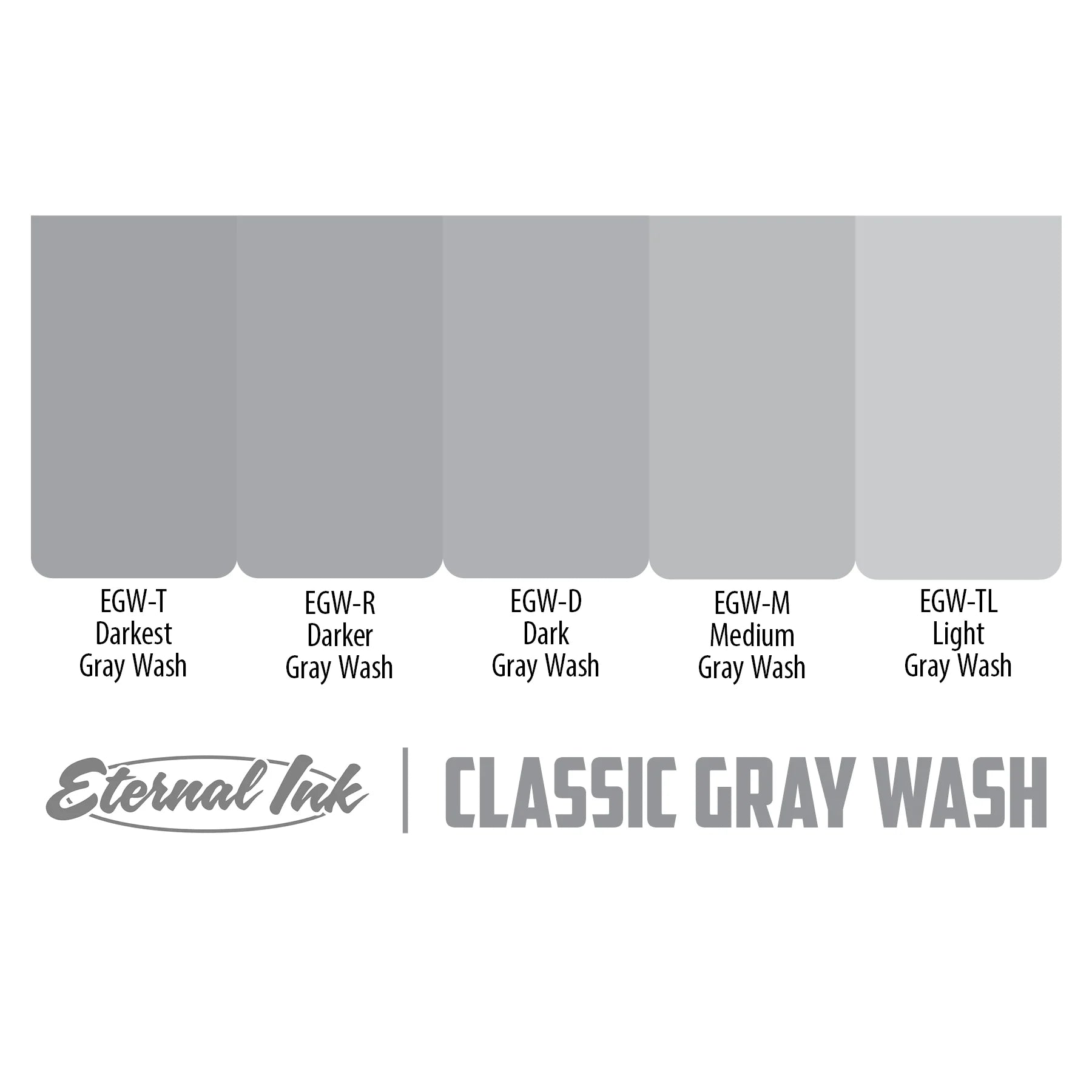 Eternal Ink Set Gray Wash