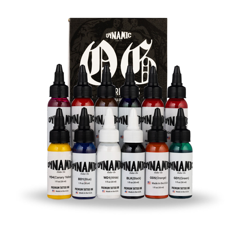 Dynamic Set Vintage Color Tattoo Ink 1 oz.