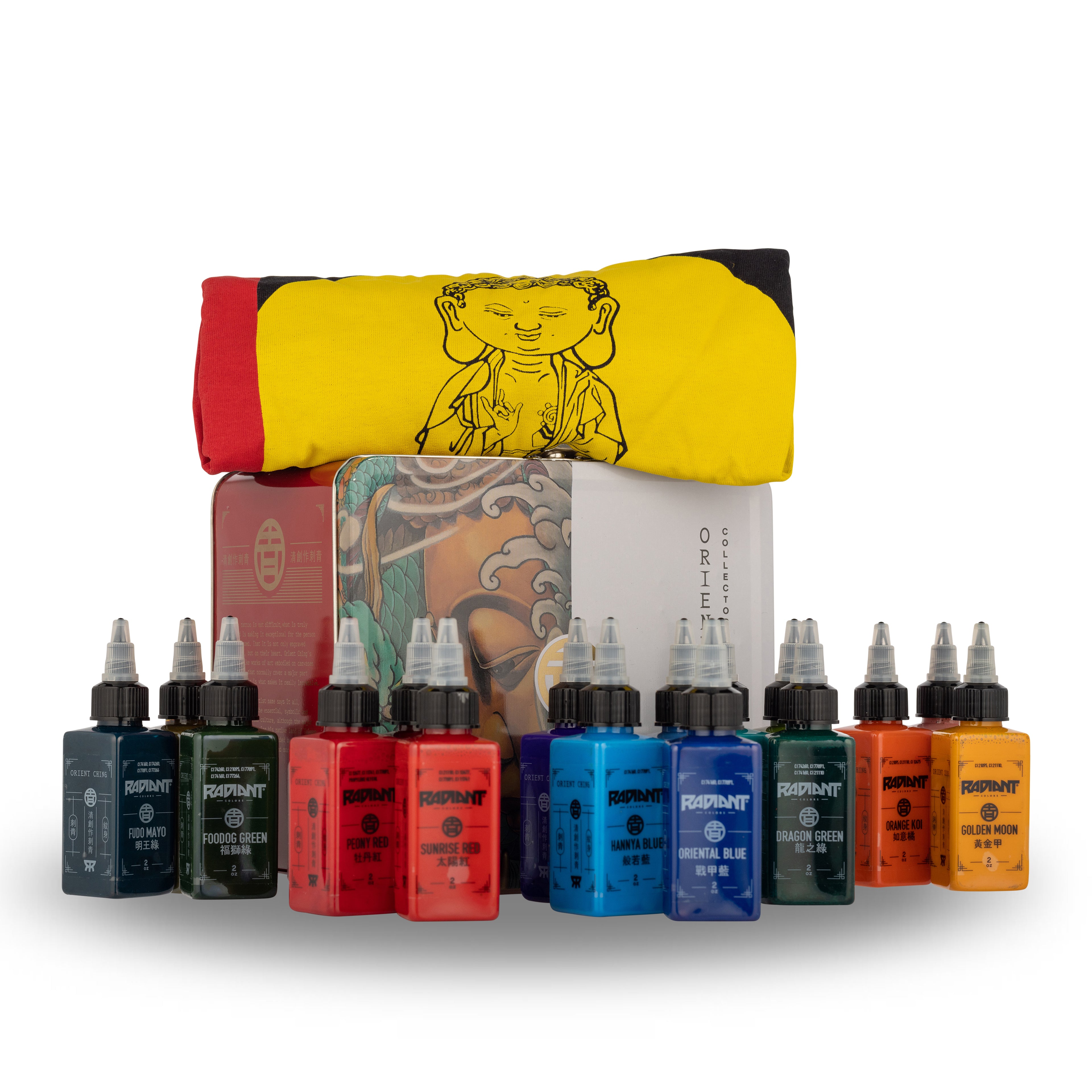 RADIANT COLORS Tattoo Ink Set 1/2oz Bottles Kit Pigment MADE IN USA | eBay