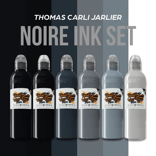 World Famous Set Thomas Carli Jarlier's Noire Tattoo Ink 1oz