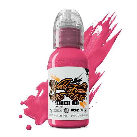 World Famous Bali Pink Tattoo Ink 1 oz