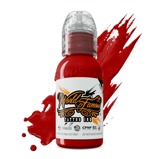 World Famous Red Hot Tattoo Ink 1 oz