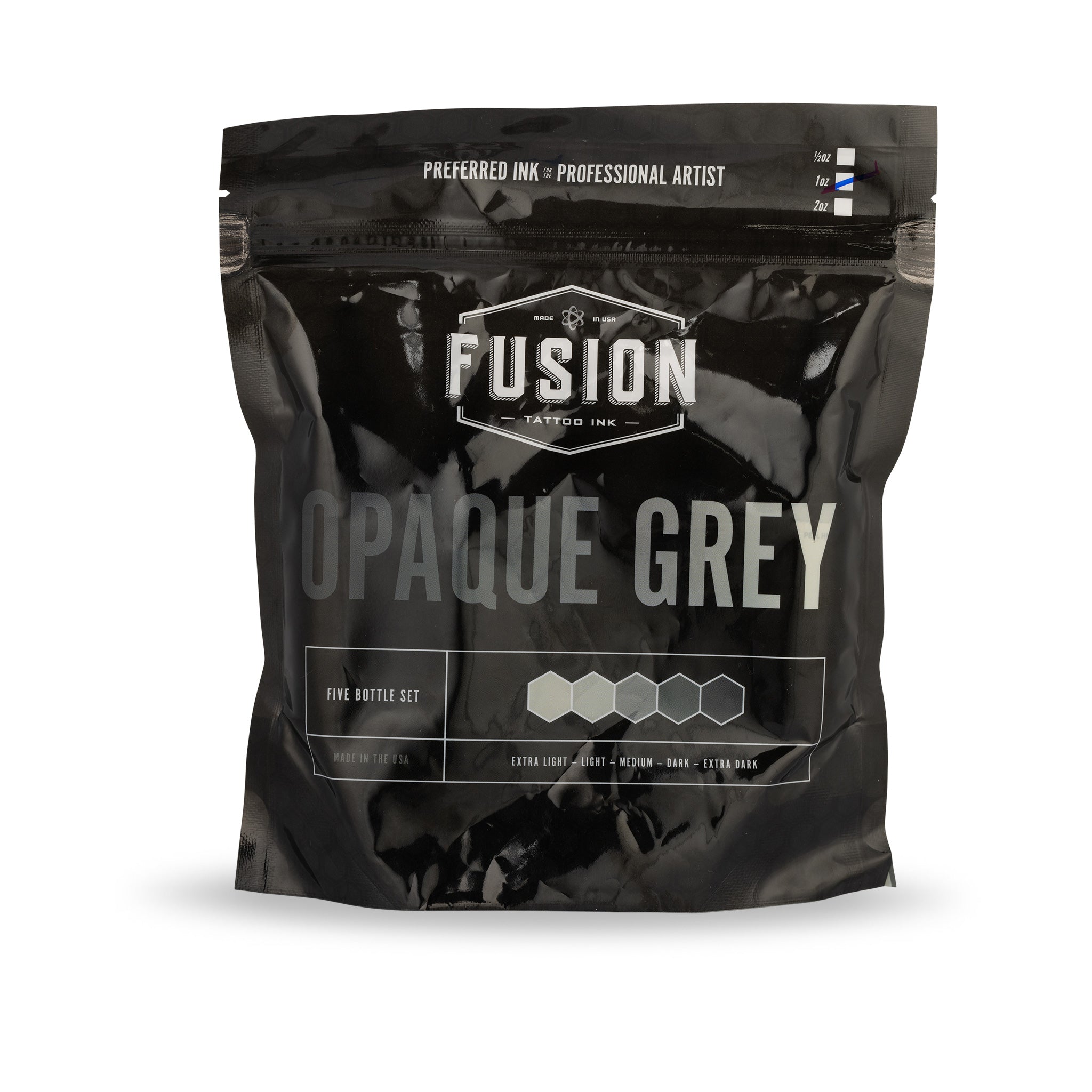 Fusion Set Opaque Grey Tattoo Ink
