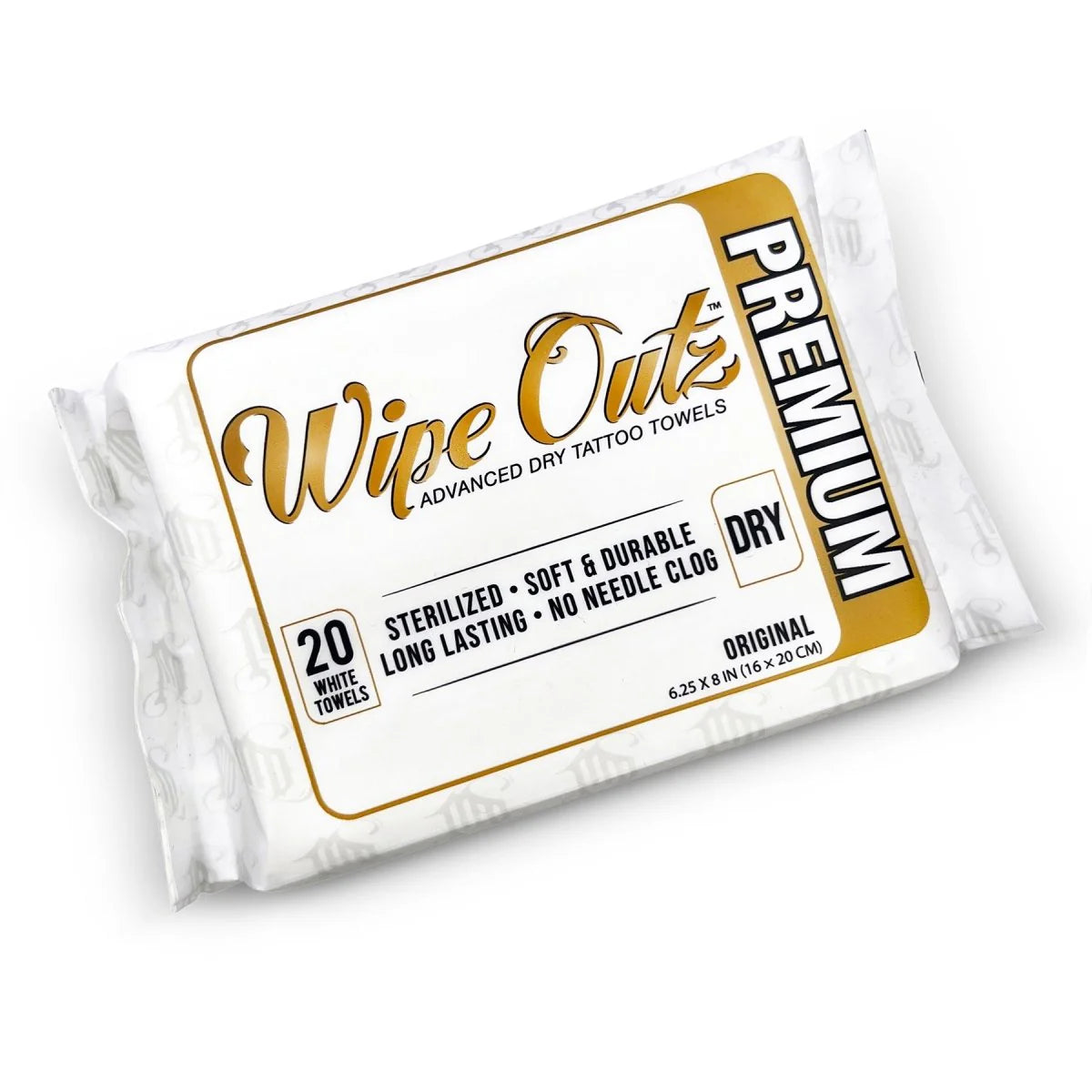 Wipe Outz Dry Wipes Premium Advanced Dry Tattoo Towels