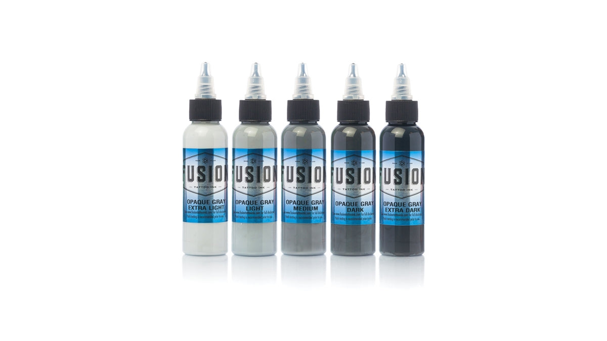 Fusion Set Opaque Grey Tattoo Ink